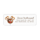 Search for reindeer return address labels Rudolph