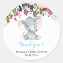 Search for flower elephant stickers Elephant baby shower