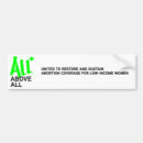 Search for above bumper stickers All above all
