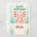 Search for axolotl invitations Watercolor