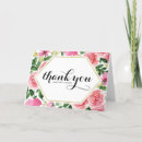 Search for pink rose thank you cards Pretty