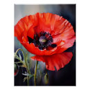 Search for vibrant flowers posters Red