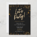 Search for black tie event birthday invitations Party