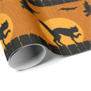 Search for witch wrapping paper Orange and black