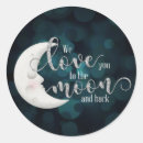 Search for love you to the moon and back stickers Baby shower