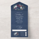 Search for navy and plum wedding invitations Watercolor