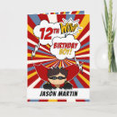 Search for 12th boy birthday cards Twelve