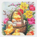 Search for vintage easter chicks stickers Retro