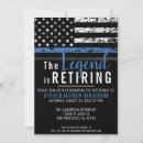Search for patriotic retirement invitations Police officer