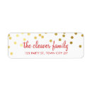 Search for polka dot wedding return address labels Cute