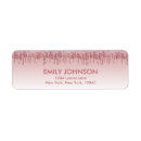 Search for gold return address labels weddings Girly