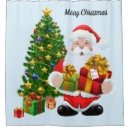 Search for kids christmas shower curtains Santa