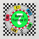 Search for race car invitations Red