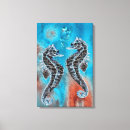 Search for sea horse canvas prints Blue