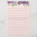 Search for pretty lined stationery paper Flowers