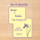 Search for purple iris wedding invitations Watercolor