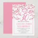 Search for blush pink 30th birthday invitations Botanical