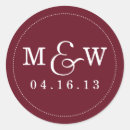 Search for red wine wedding stickers Date