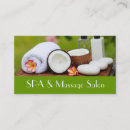 Search for wellbeing business cards Spa