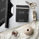Search for monogram wrapping paper Black