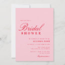 Search for red bridal shower invitations Red and pink