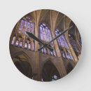 Search for stained glass window clocks Autumn