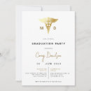 Search for med school graduation invitations Gold