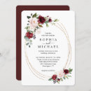 Search for wine and gold wedding invitations Elegant