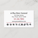 Search for bugs business cards Pest control