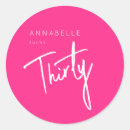 Search for 30th birthday party stickers Thirtieth