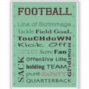 Search for football field stickers Helmet