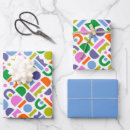 Search for geometric shapes wrapping paper Pattern