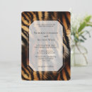 Search for tiger wedding invitations Black