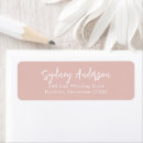 Search for plain pink return address labels Girly