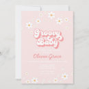 Search for rectangle daisy baby shower invitations Boho