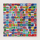 Search for world flags puzzles Map