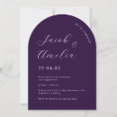 Search for purple engagement party invitations Modern