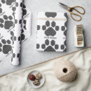 Search for paw print wrapping paper Black