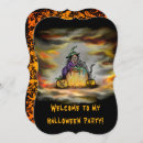 Search for black halloween invitations Witch