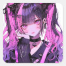 Search for goth girl stickers Black