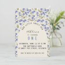 Search for sweet pea birthday invitations Blue