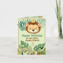 Search for jungle birthday cards Lion