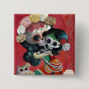 Search for muertos square badges Sugar skull