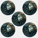 Search for woman artist stickers Blue