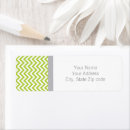 Search for green chevron return address labels Stripes