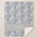 Search for hanukkah blankets Blue