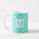 Search for white and turquoise mugs Modern