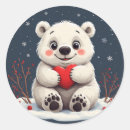 Search for polar bear cub stickers Winter
