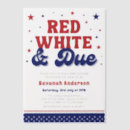 Search for patriotism invitations Red white and blue