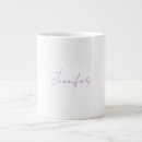 Search for lavender mugs Script typography
